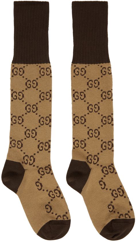 gucci beige socks